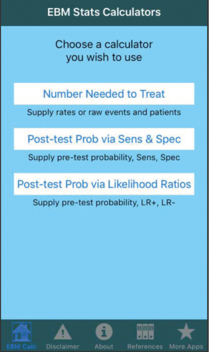 Ebm Stats Calc There S A Stat For That Ent Audiology News