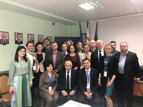 Delegates and Faculty from Nicolae Testemintanu university and Pavlov State Medical University