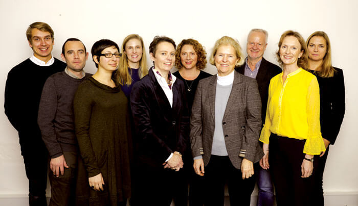 Lise Lotte Bundesen with her Ida team.