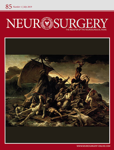 Neurosurgery journal cover