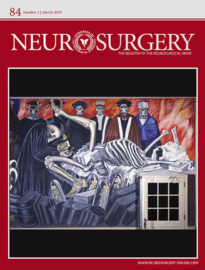 Neurosurgery journal cover