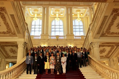 Delegates in the Palace of Parliament