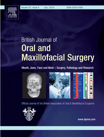 British Journal of Oral and Maxillofacial Surgery cover
