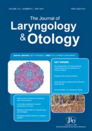 The Journal Laryngology & Otology cover