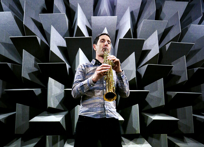 Trevor Cox with saxophone image