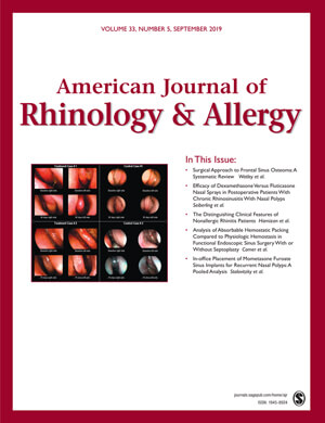AMERICAN JOURNAL OF RHINOLOGY & ALLERGY cover image