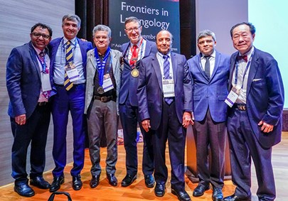 The faculty of the conference posing for a photo