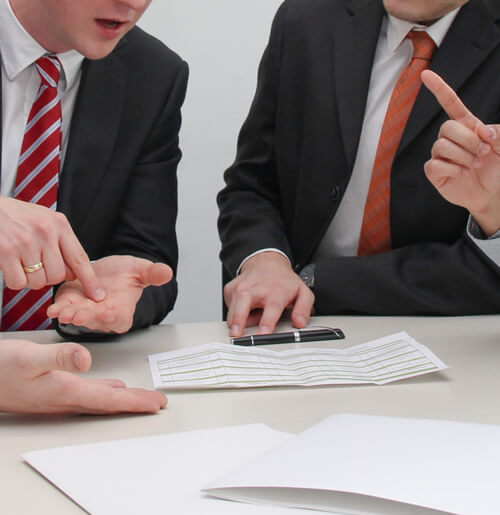 Photo showing discussion