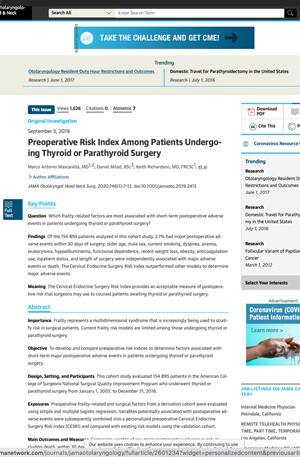 JAMA Head and Neck image