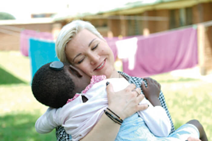 Dagmar and little Dorothy, a CI user from Malawi, Blantyre town photo
