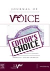 Journal of Voice - Editor's Choice front cover image