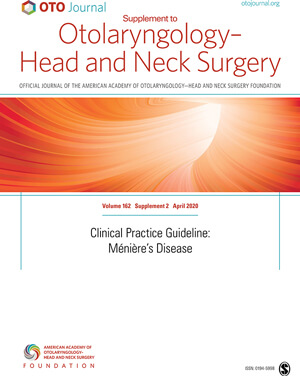 Otolaryngology - Head and Neck Surgery journal front cover image