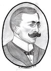 Drawing of Dr Ernest Moraweck.