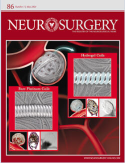 Neurosurgery journal cover image