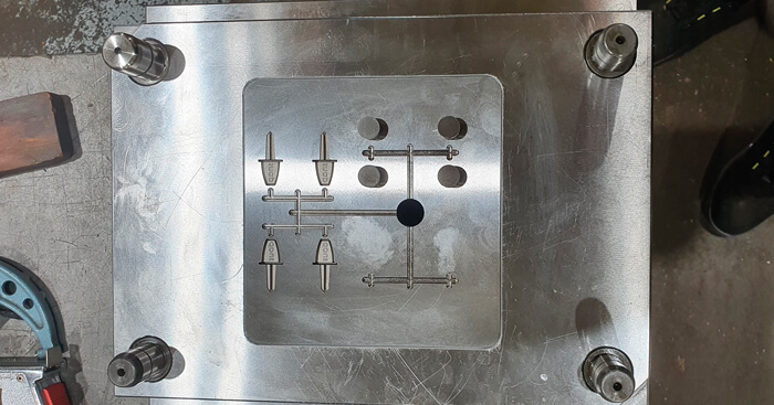 Photo showing injection moulding of the SNAP device by Form, UK.