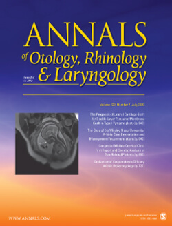 Annals of Otology, Rhinology & Laryngology journal cover image.