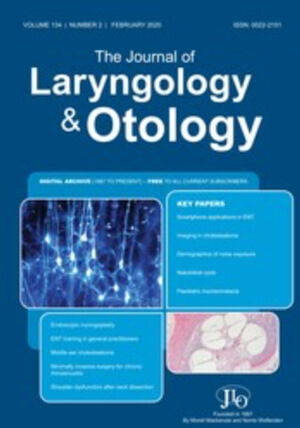 Journal of Laryngology & Otology cover image.