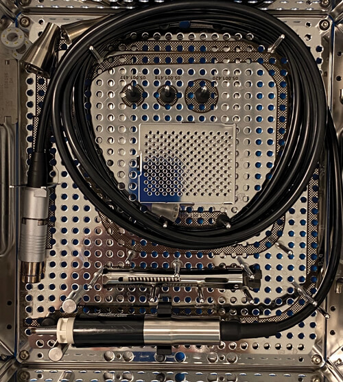 Photo of ultrasonic piezo rhinoplasty set.