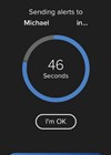 Photo of FallSafety App page.