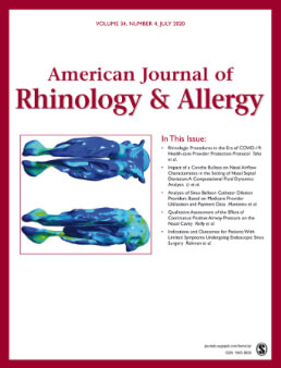 American Journal of Rhinology & Allergy cover image.