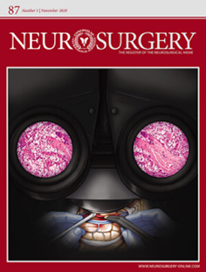 Neurosurgery journal cover.