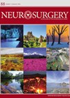 Neurosurgery journal cover image.