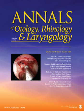 Annals of Otology, Rhinology & Laryngology journal cover image.