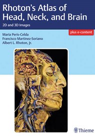 Rhoton’s Atlas of Head, Neck, and Brain book cover image.