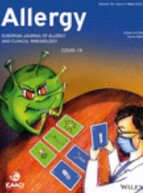 Allergy journal cover image.