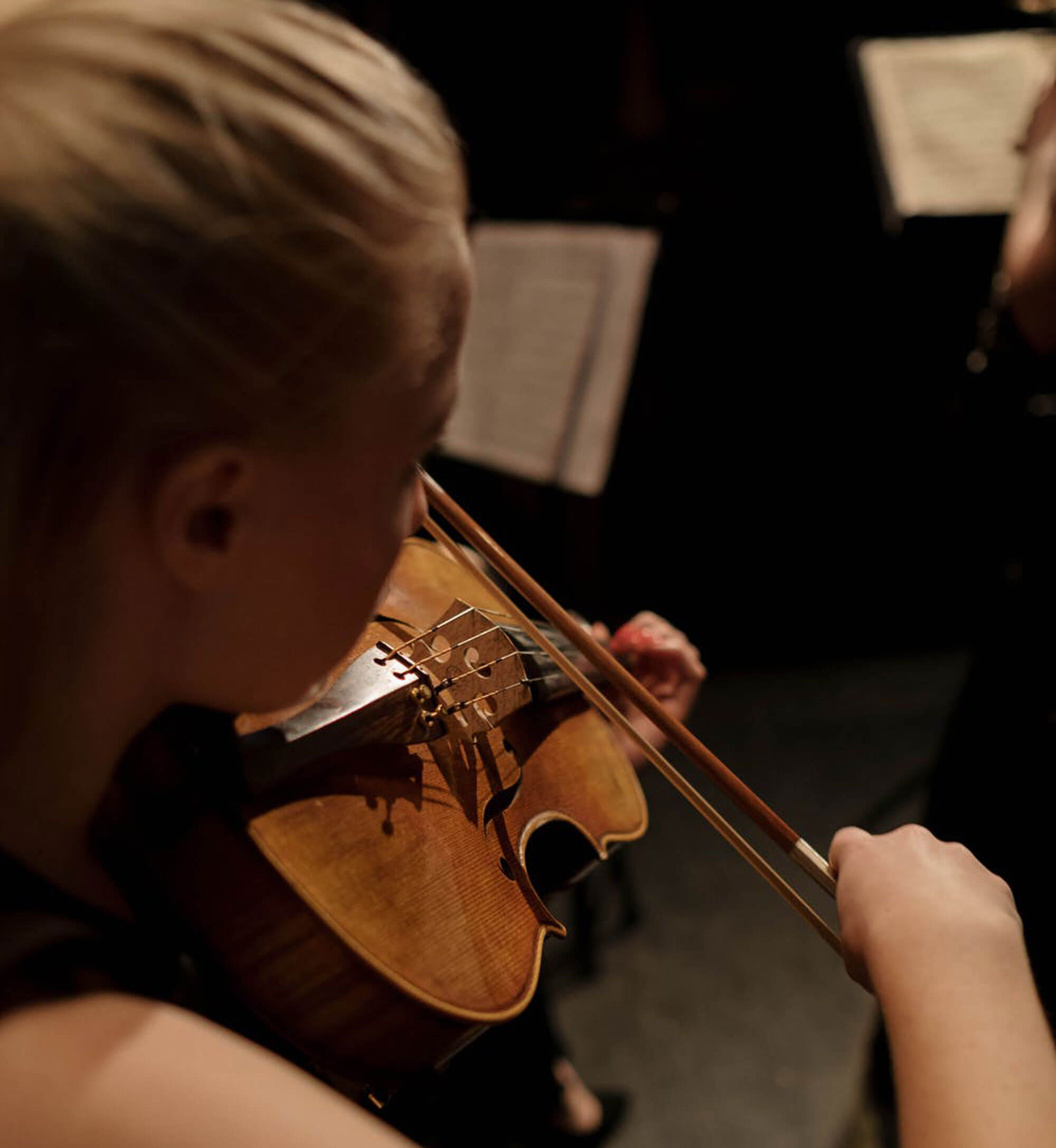Photo of violin player.