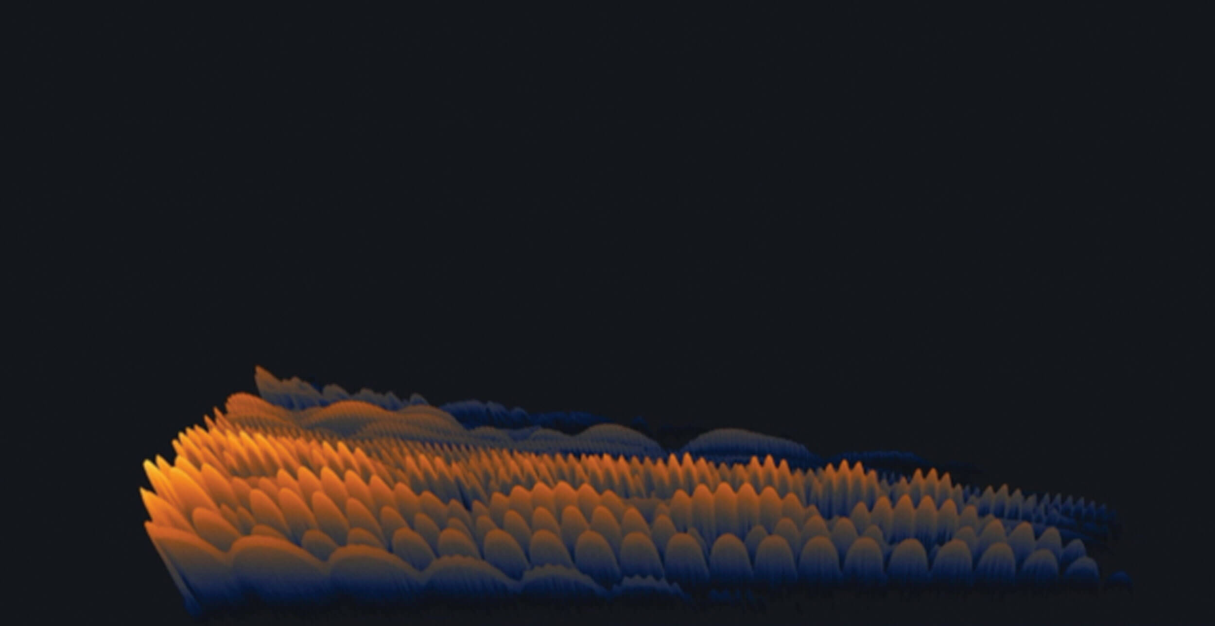 Rolling spectrogram from Thirty Minutes for Diplacusis Piano.