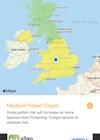 Graphic depicting MyPollenForecastingUK app.