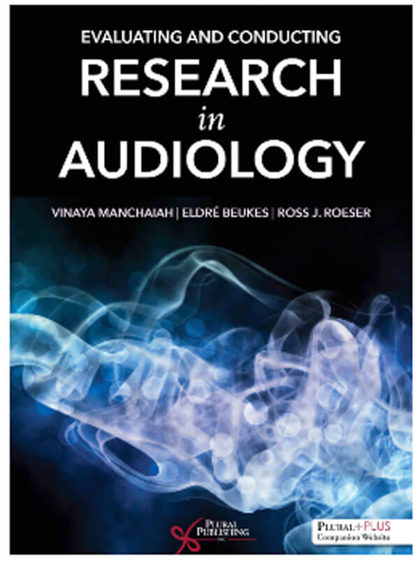 Evaluating and Conducting Research in Audiology book cover image.
