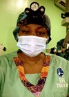 Photo showing Dr Braimah in the OR.