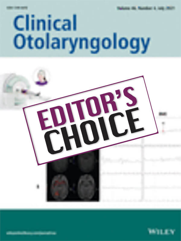 Clinical Otolaryngology journal cover image.