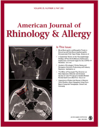 American Journal of Rhinology & Allergy cover image.