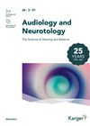 Audiology and Neurotology journal cover image.