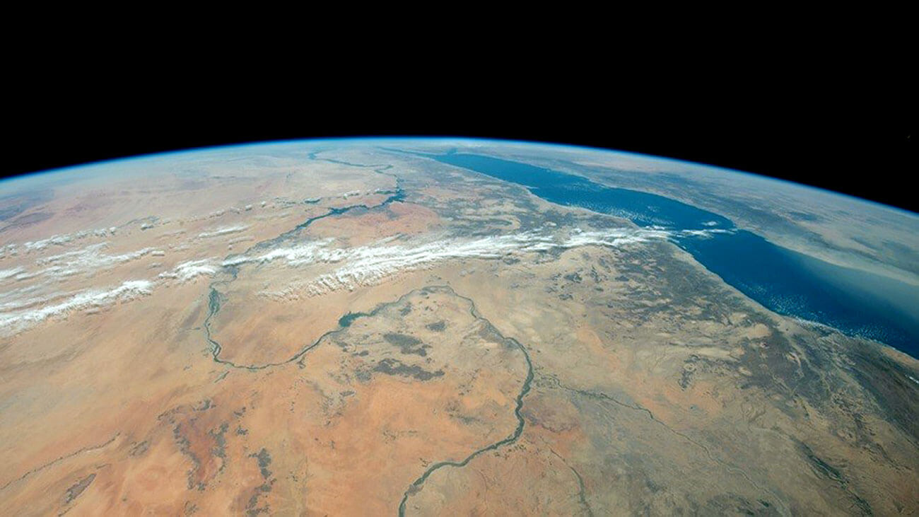 An image from the ISS on the day of Kuduwave testing.