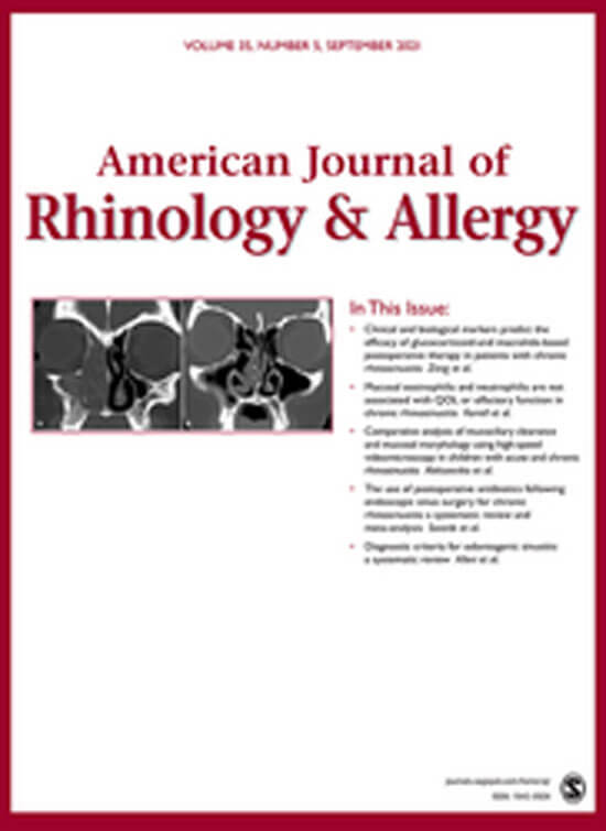 American Journal of Rhinology & Allergy cover image.
