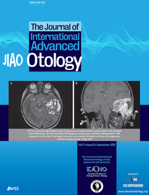 The Journal of International Advanced Otology cover image.