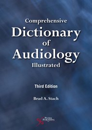 Comprehensive Dictionary of Audiology – Third Edition  book cover image.