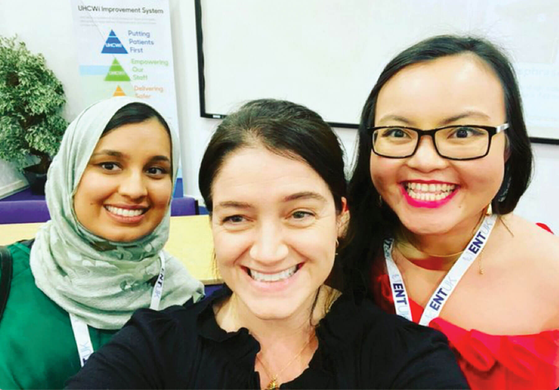 Photo of Rohma Abrar, Emma Stapleton and Tanya Ta. 