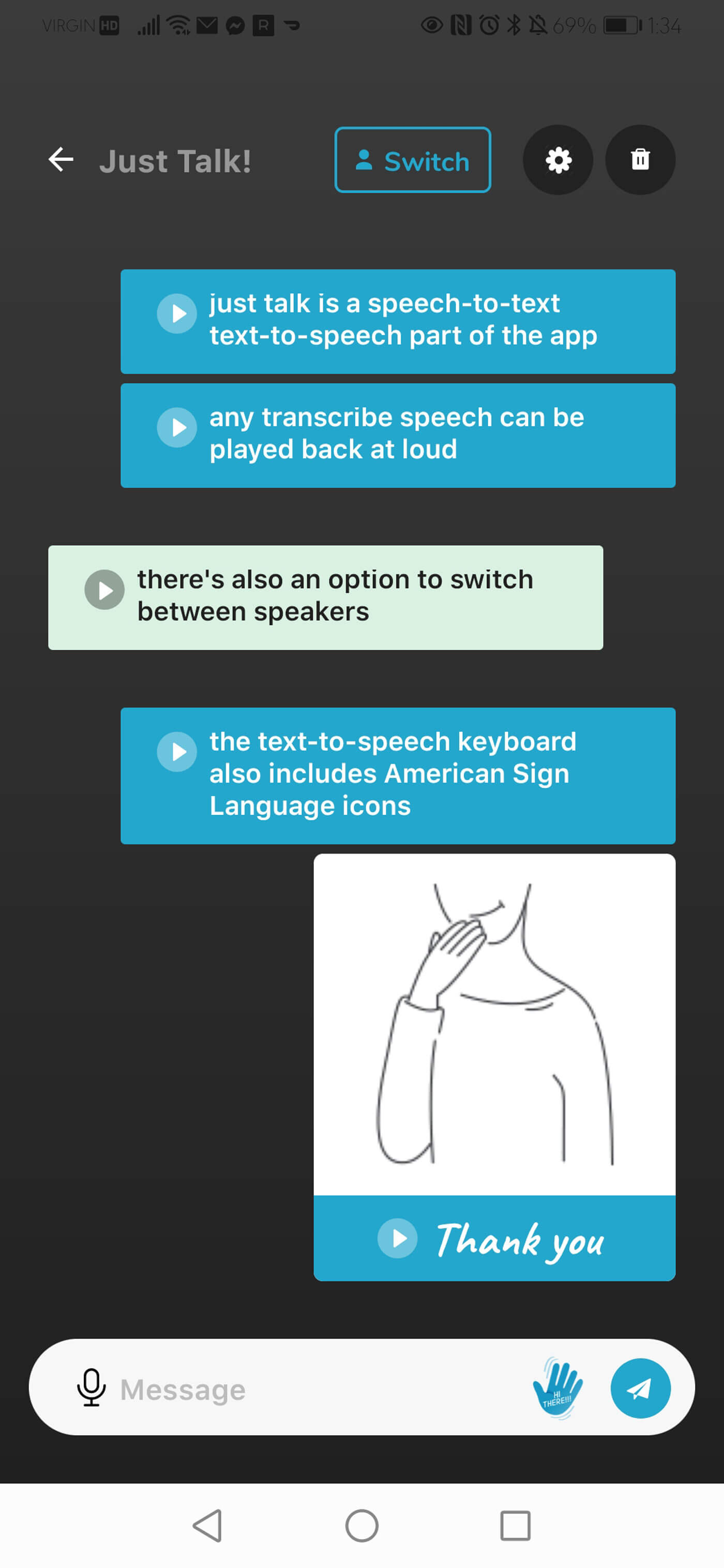 Hi There Solutions app image.