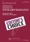 American Journal of Otolaryngology cover image with Editor's Choice stamp.