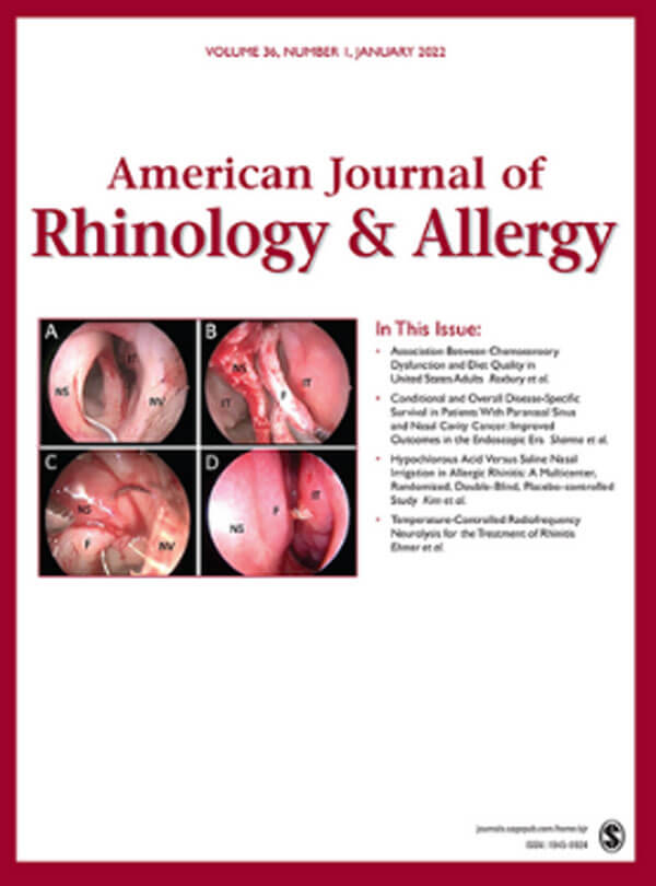 American Journal of Rhinology & Allergy cover image.
