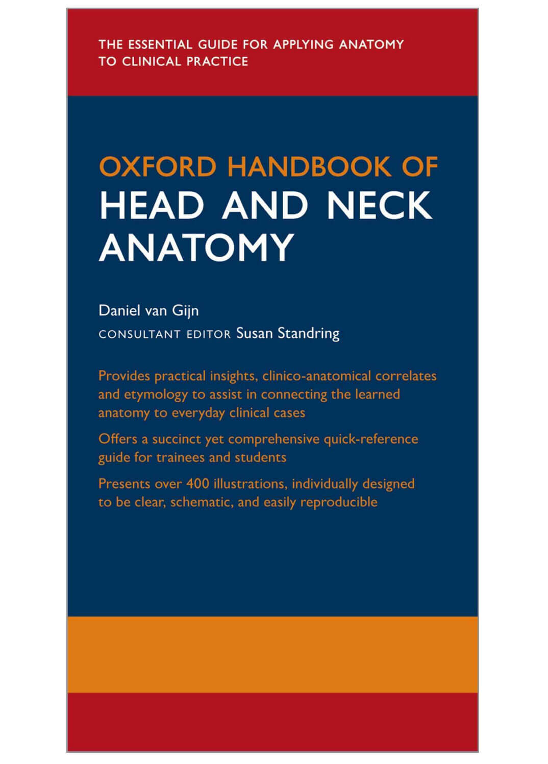 Oxford Handbook of Head and Neck Anatomy book cover image.