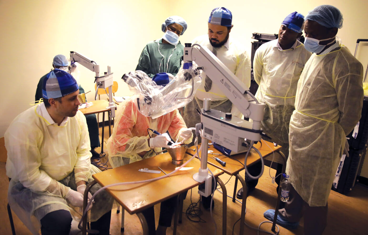 Photo of Otology training in Harare.