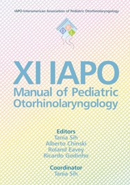 XI IAPO Manual of Pediatric Otorhinolaryngology book cover image.