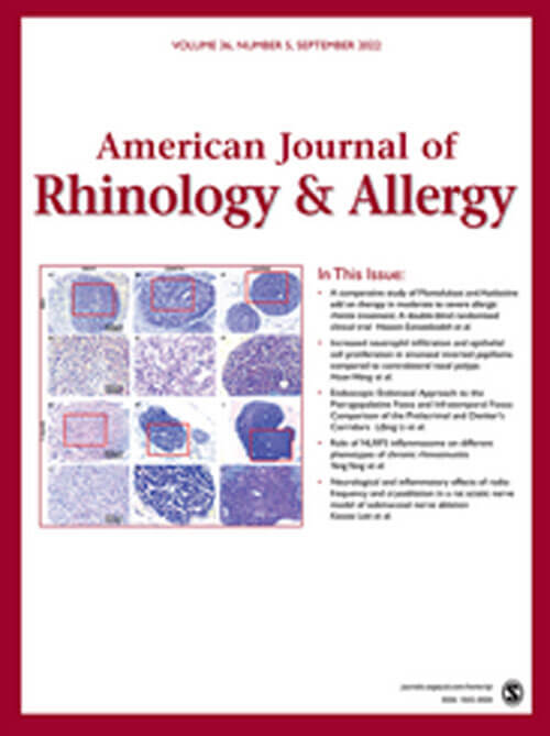 American Journal of Rhinology & Allergy cover image.