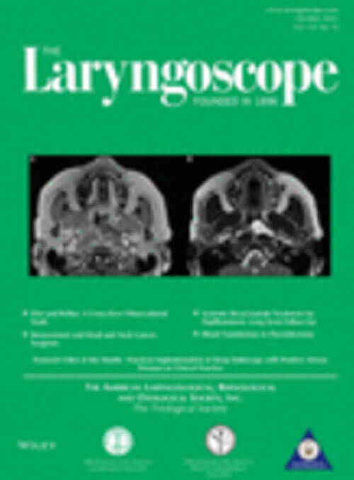Laryngoscope journal cover image.